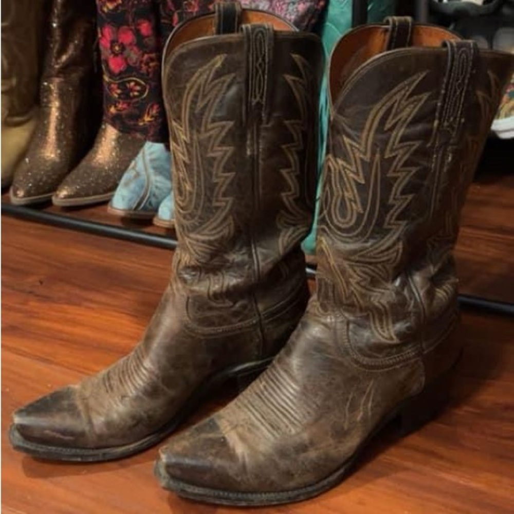 Lucchese cowboy boots 7.5 paid 500+